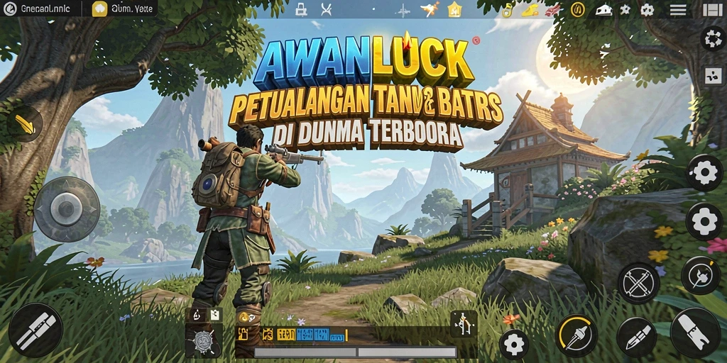 Gameplay seru dalam dunia terbuka AWANLUCK yang menantang.