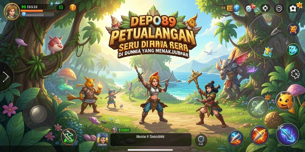 Gameplay DEPO89 yang menampilkan petualangan seru dan menantang.