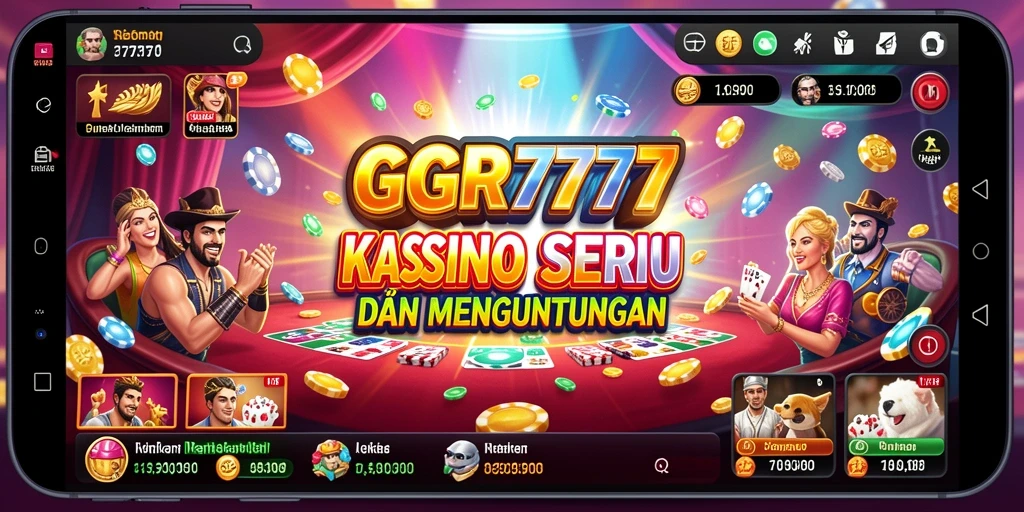 Tampilan gameplay seru di GGR7777 saat bertaruh di kasino.