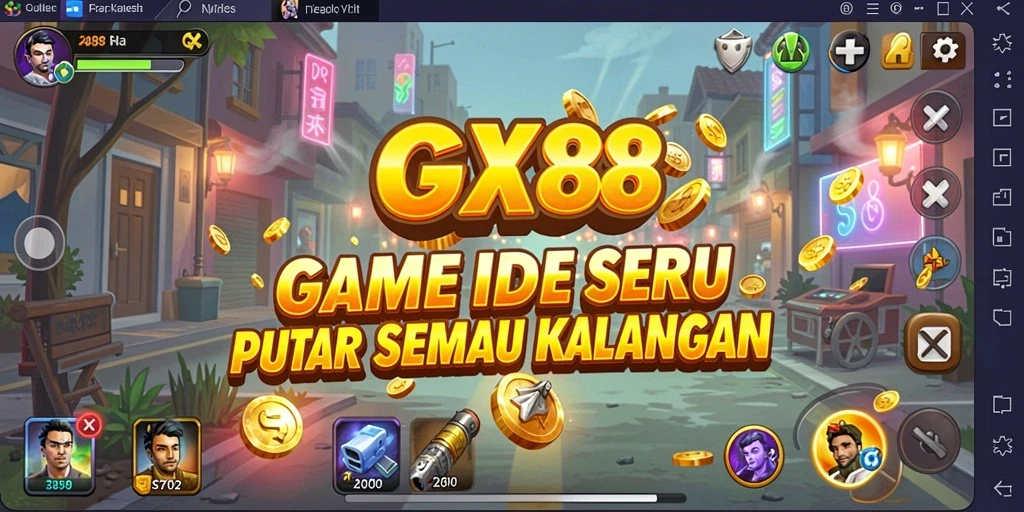 Tampilan gameplay GX88 yang menarik dan menawan.