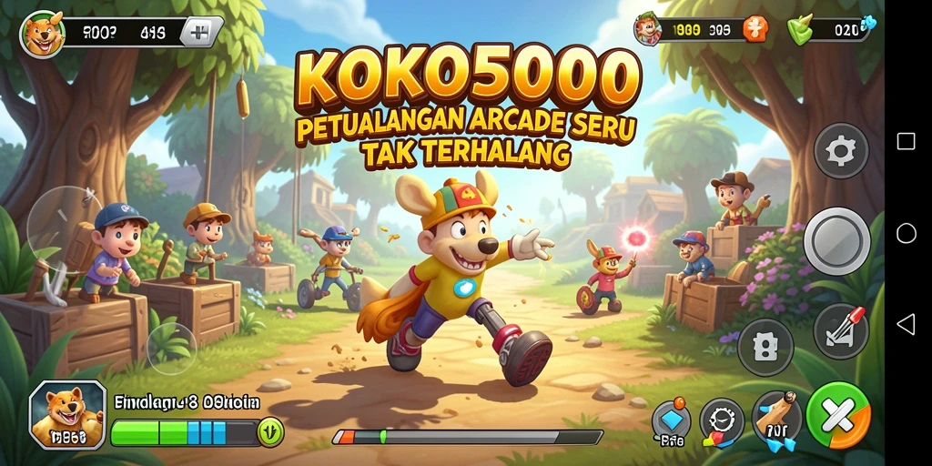 Tampilan gameplay KOKO5000 yang seru dan menantang.