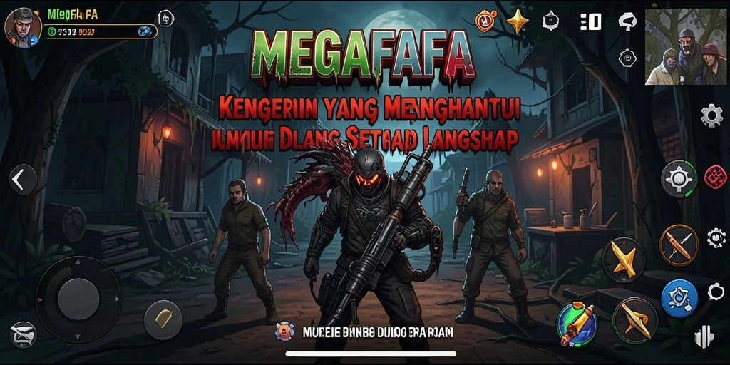 Screenshot menampilkan gameplay MEGAFAFA yang menegangkan dan atmosfer Horror yang mendalam.