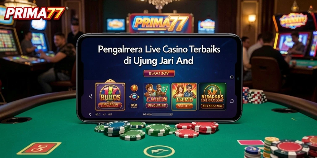 Tampilan gameplay Live Casino yang mengasyikkan di PRIMA77.