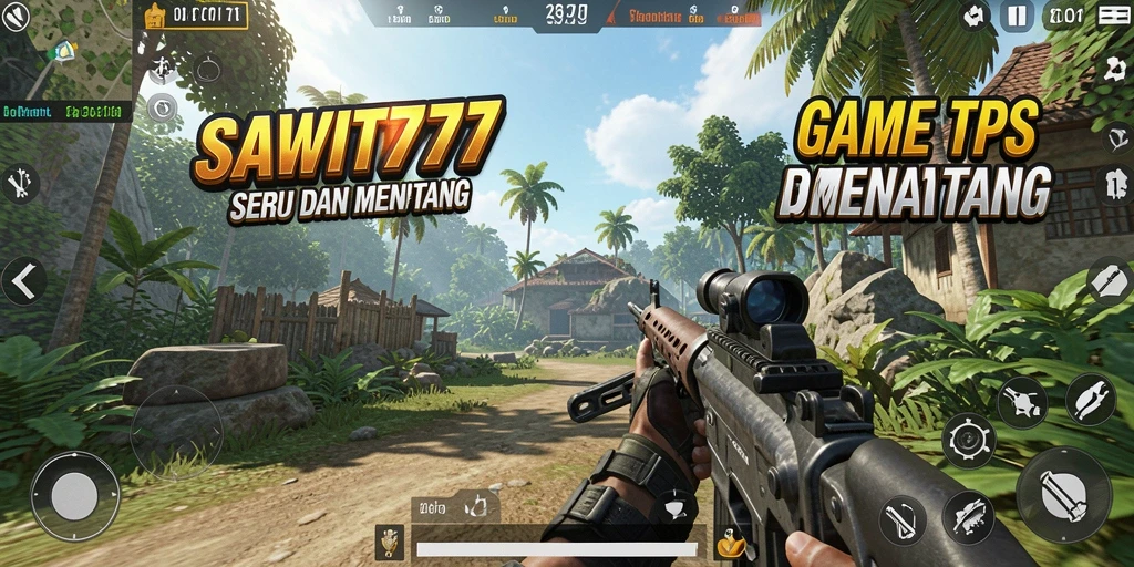 Tampilan seru gameplay SAWIT777 dalam aksi tembak-menembak.